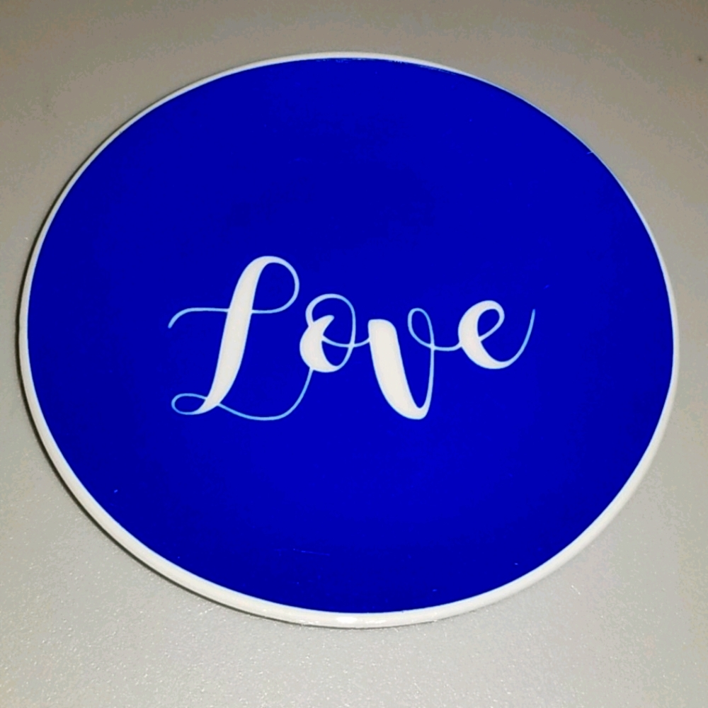SEASIDE GARDEN INSPIRATIONAL RING DISH... "LOVE""